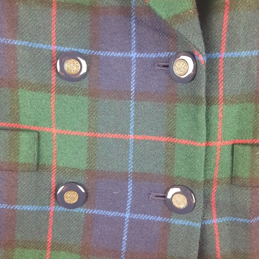 Vintage Sophisticate & Company Plaid Wool Blazer Jacket - Picture 8 of 14